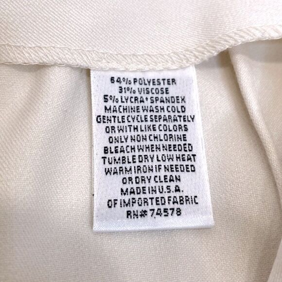 Cache High Rise Cream Flared Pants Size 10 NWT - Picture 8 of 8